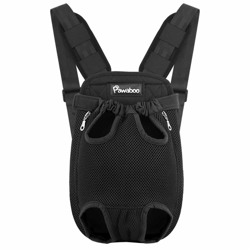 NEW Pet Carrier Backpack for Cats & Small Dogs Size S Pawaboo Black 15lb Under